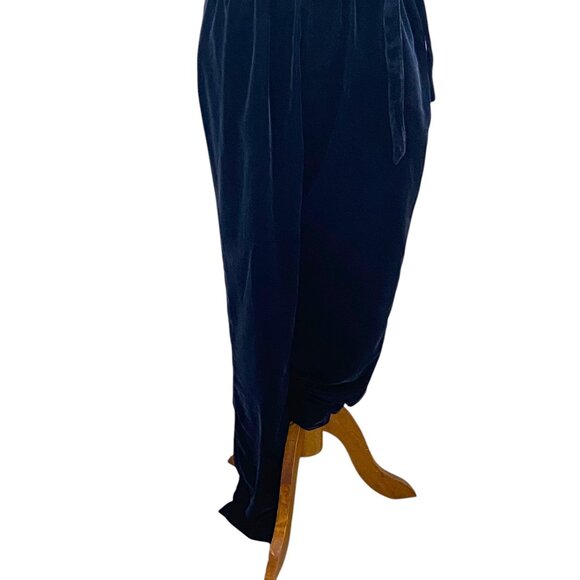Gap Velvet Jumpsuit Midnight Navy Blue Size M Holiday - Picture 8 of 16